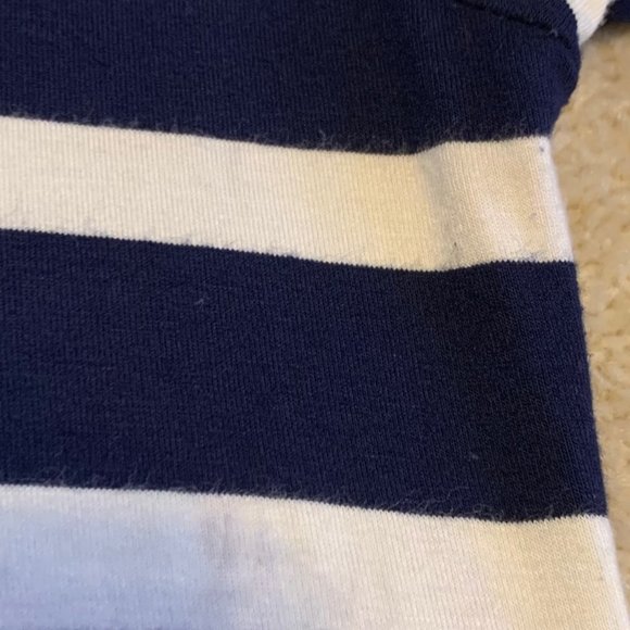 Yala Navy and White Striped High Low Scoop Neck Dress Size S - Picture 13 of 13